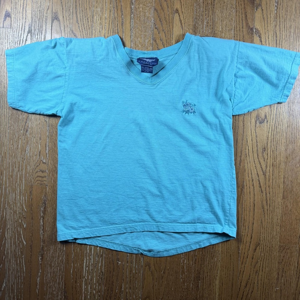 Vintage‎ Best American Clothing Co Shirt Woman's Small Blue Should Pads Israel